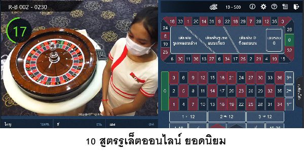 สูตรรูเล็ตออนไลน์ ยอดนิยม